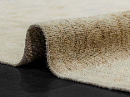 Wool Rug Oushak design design Ivory/Teal-id8
