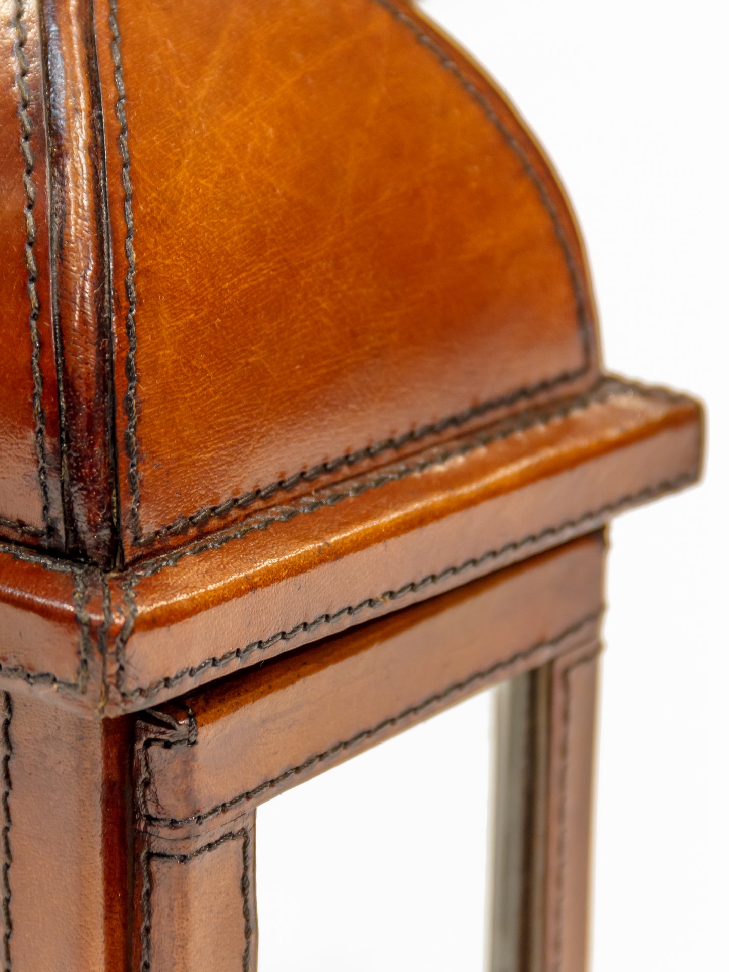 604 - Leather Candle Lantern M