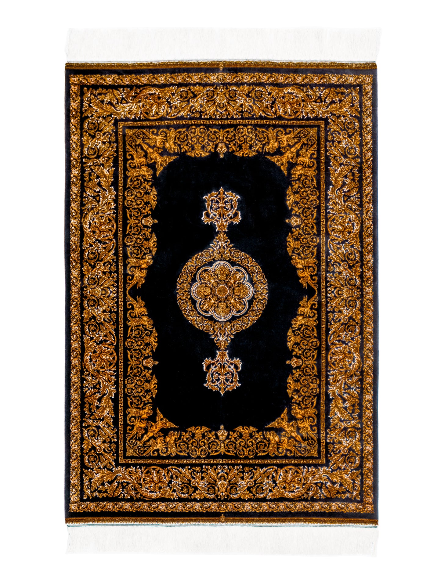 Machine Made Black and Gold Persian Rug product image #29938977538218