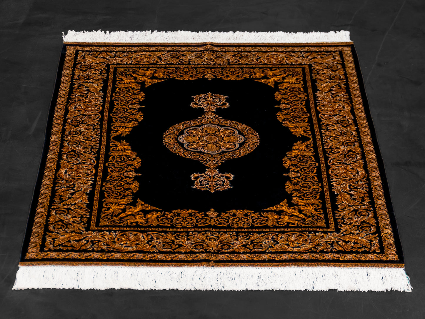Machine Made Black and Gold Persian Rug product image #29938977603754