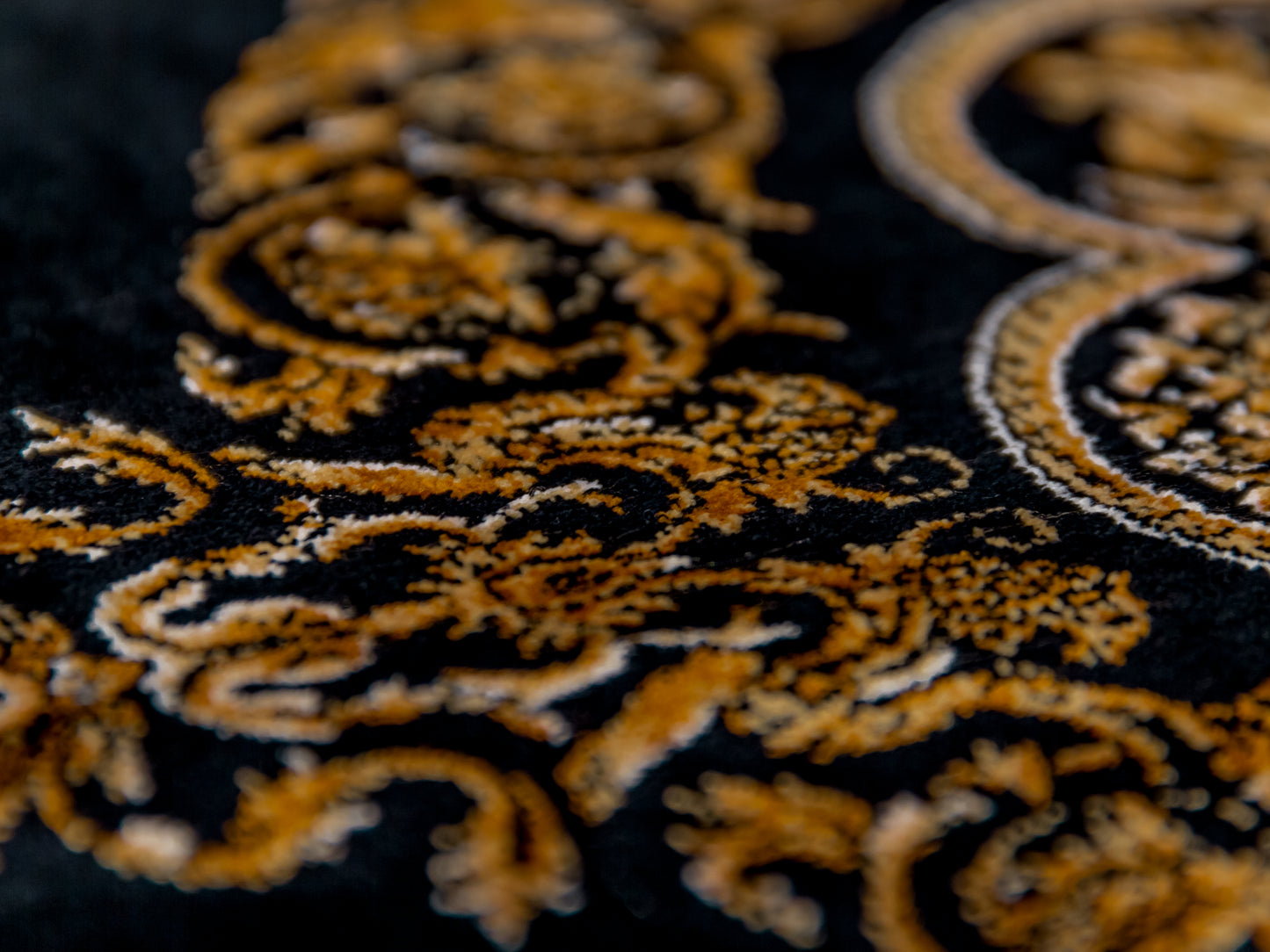 Machine Made Black and Gold Persian Rug product image #29938977734826