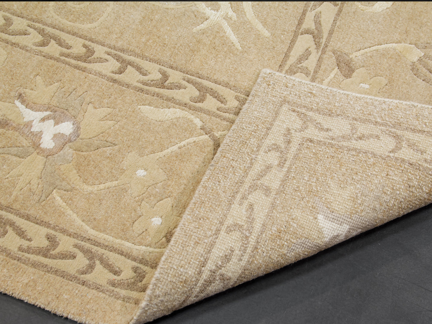 Modern Wool And Silk Handmade Area Rug