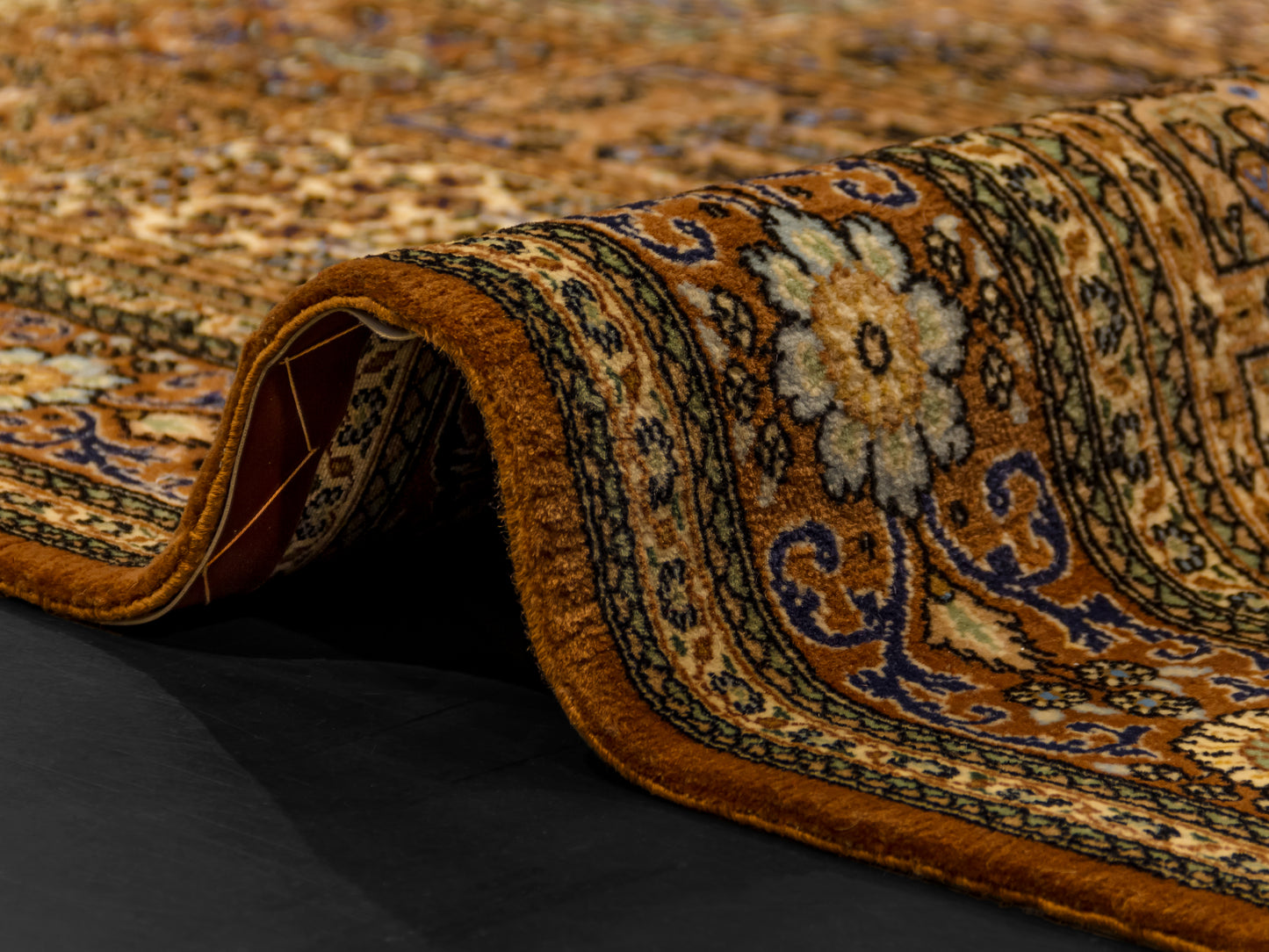 Hand-knotted Persian Wool Brown Rug "4 seasons" product image #29703128481962