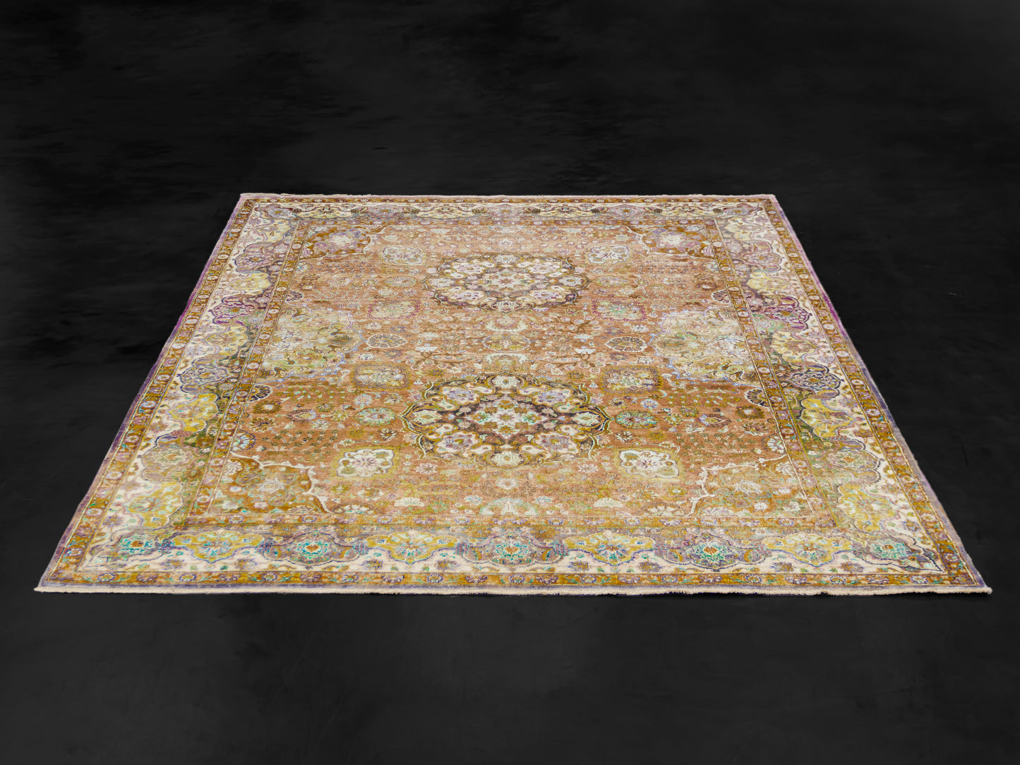 Hand-Knotted  Pure Silk High Quality With Antique Design Rug One Of A Kind product image #29778717409450