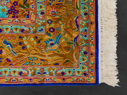 Kashmir Handmade Pure Silk Carpet  Garden Paradise Design-id4
