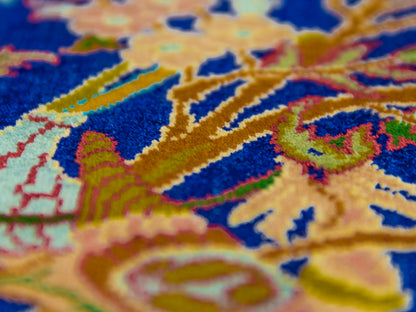 Kashmir Handmade Pure Silk Carpet  Garden Paradise Design-id7
