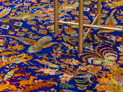 Kashmir Handmade Pure Silk Carpet  Garden Paradise Design-id8
