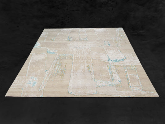 Nepal Indian Handmade Modern Wool Rug