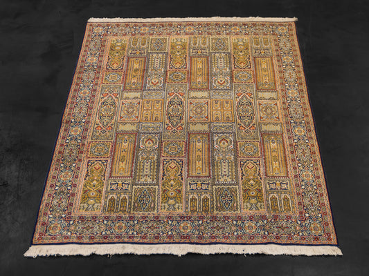 Silk Kashmir Baktyari Handmade Rug