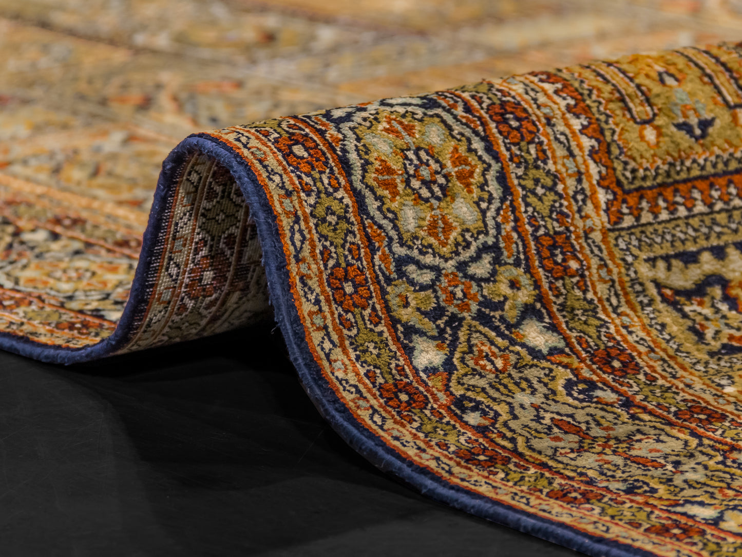 Silk Kashmir Baktyari Handmade Rug product image #29956829773994