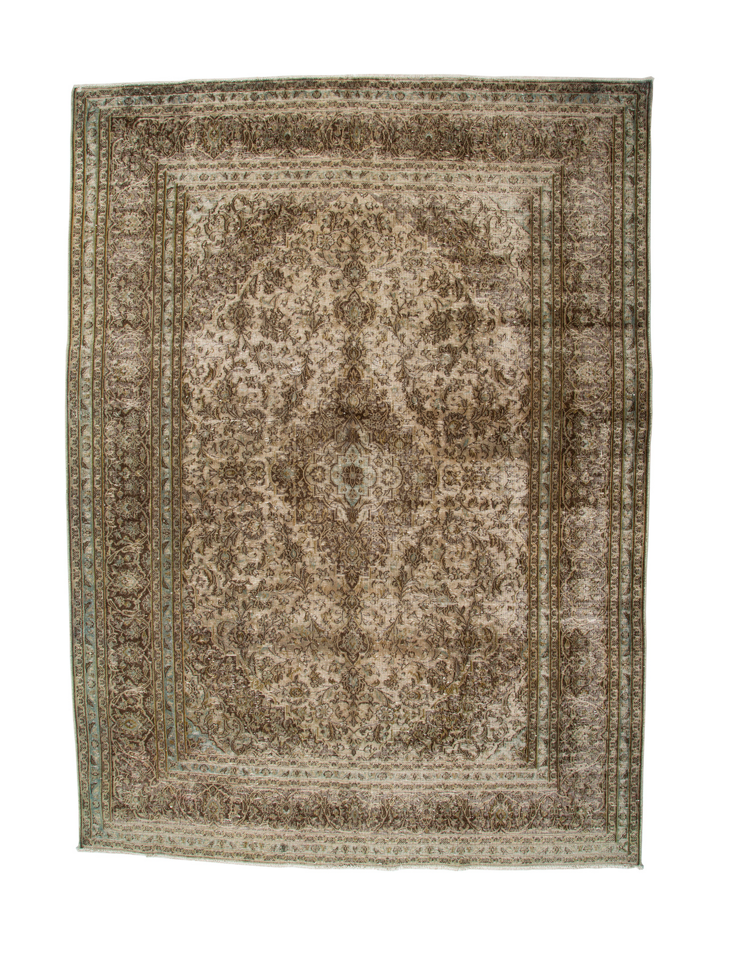 Persian Fine Handmade Wool Vintage Look Carpet