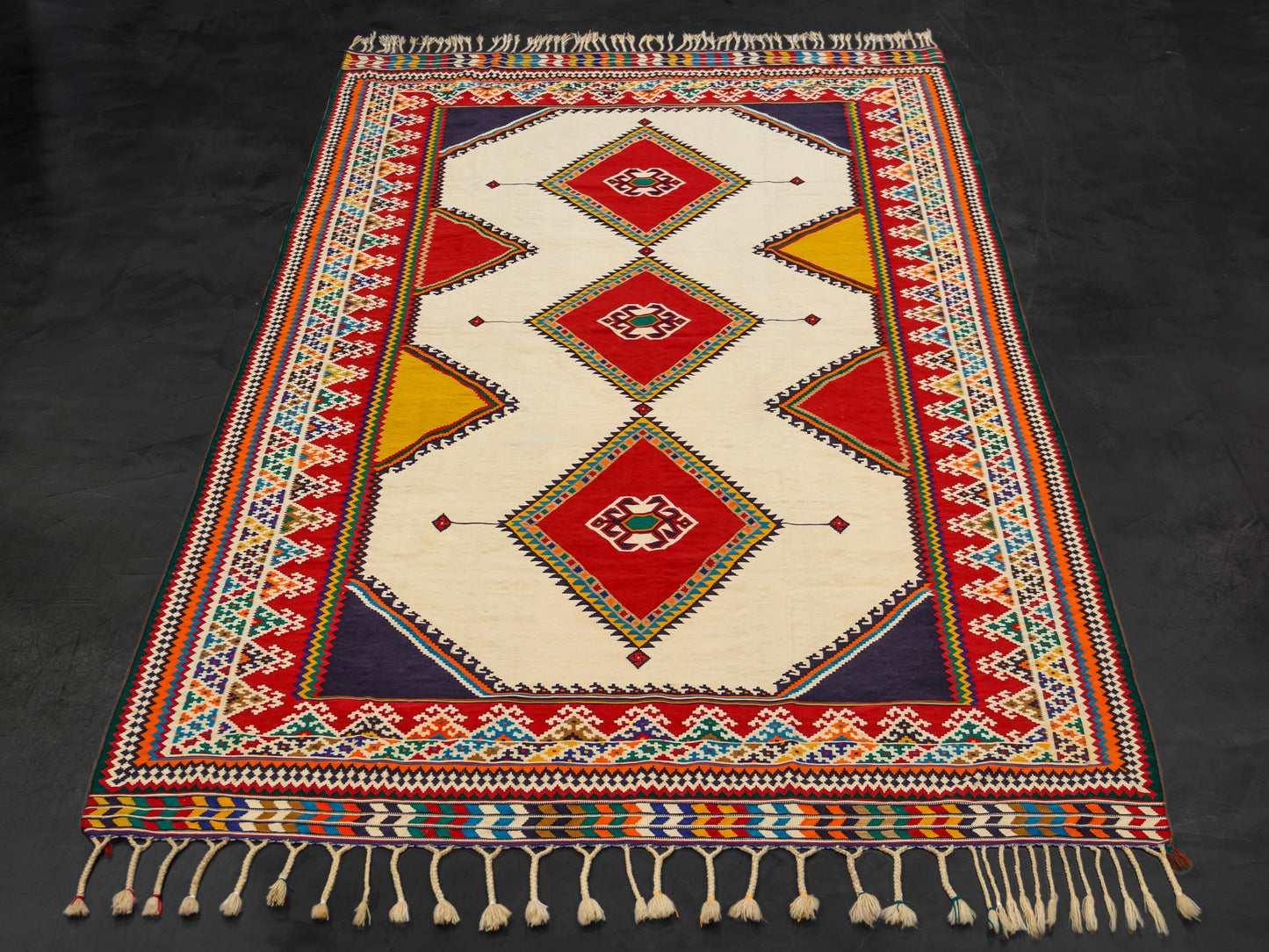 Persian Woven rug with Shiraz geometric design product image #29734155583658