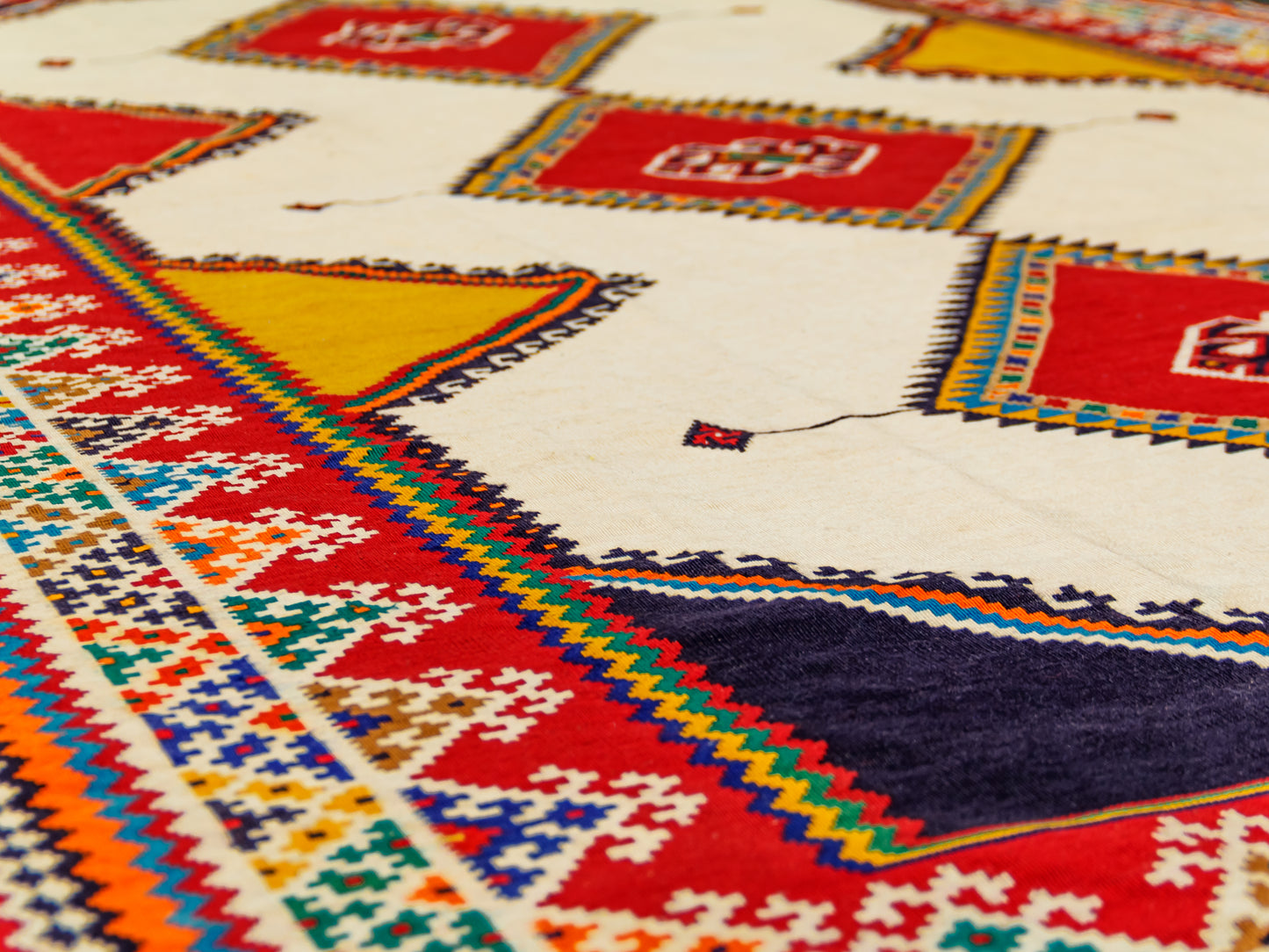 Persian Woven rug with Shiraz geometric design product image #29734155681962