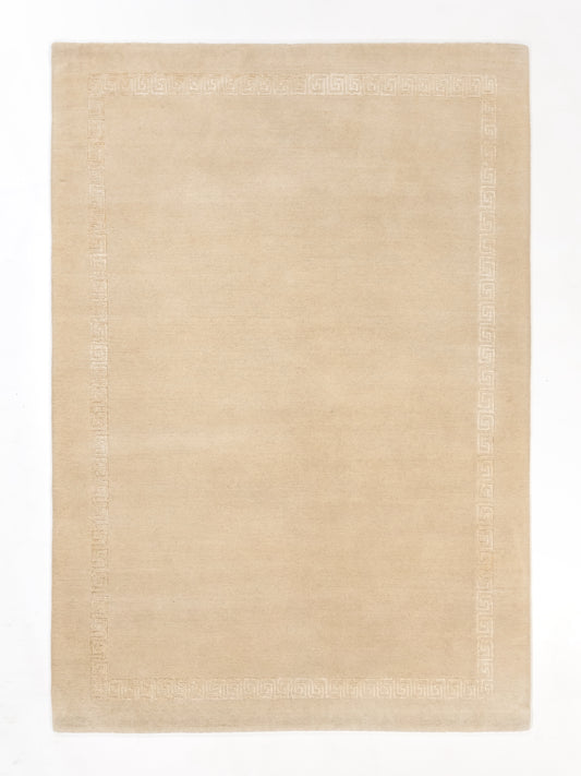 Wool And Silk Nepali Handmade Area Rug