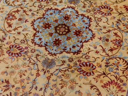 Traditional Antique Silk Persian Area Rug-id6
