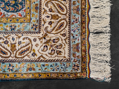 Fine Handmade Silk Persian Qom 4x6-id4
