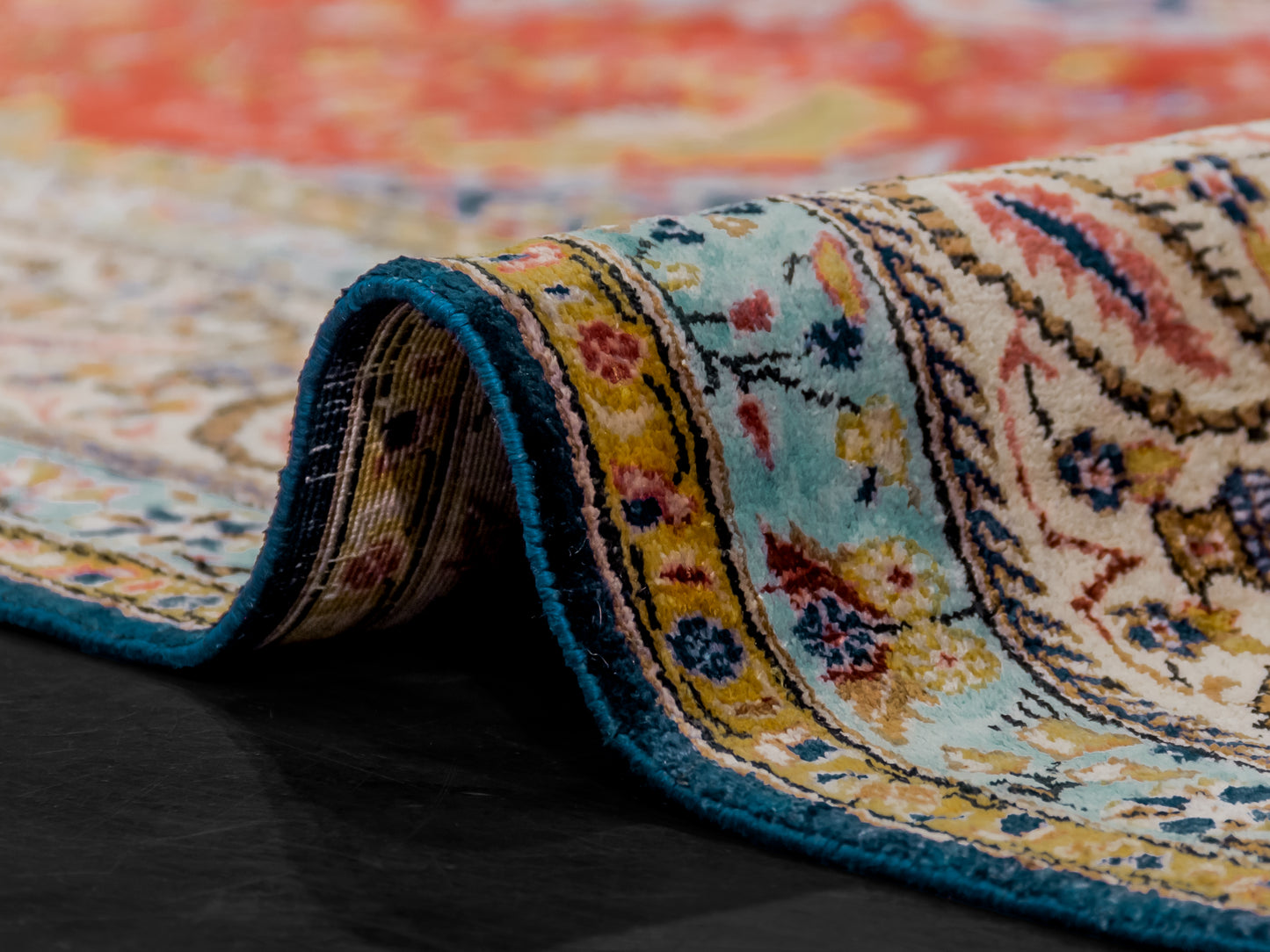 Fine Handmade Silk Persian Qom 4x6