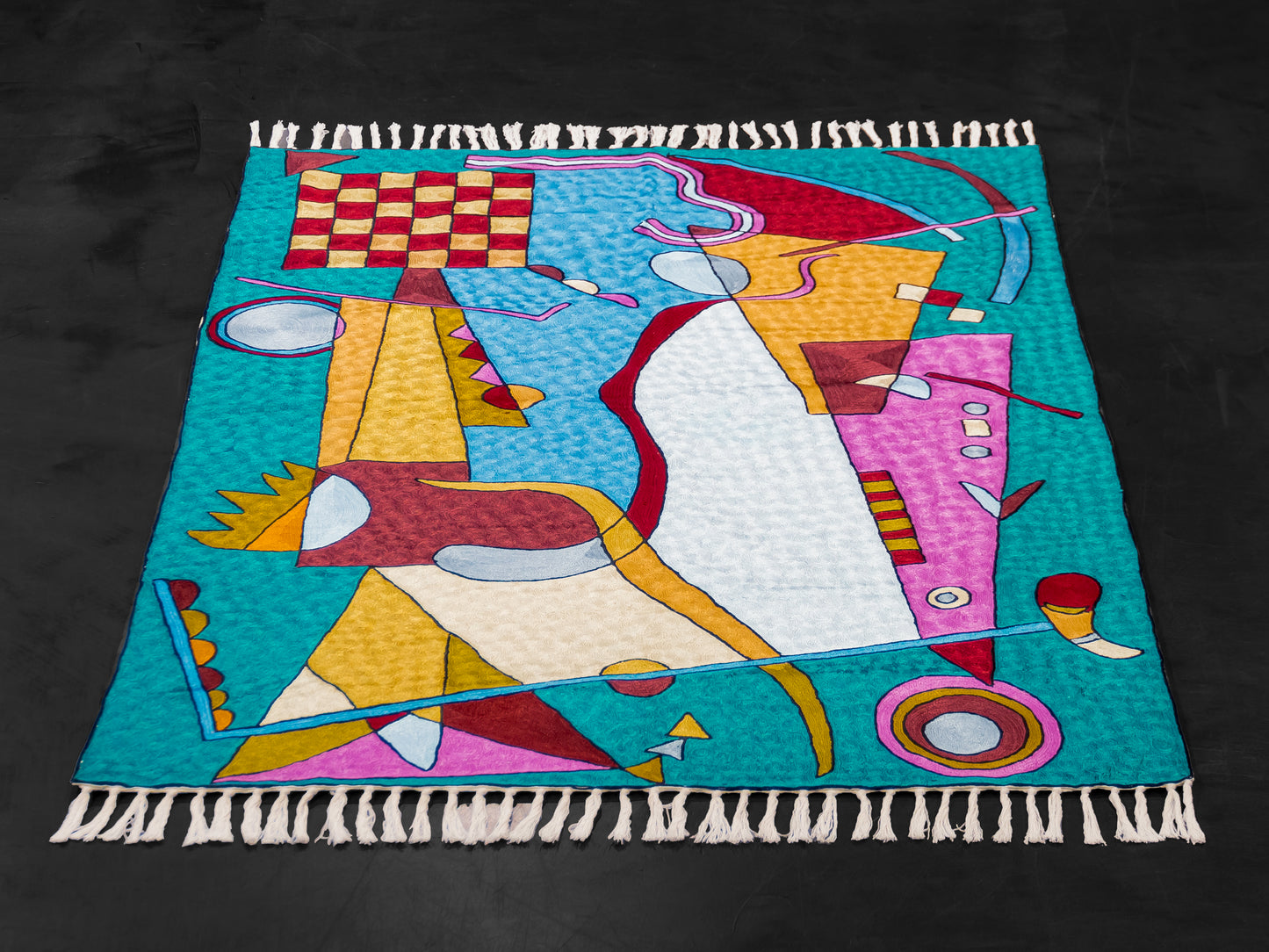 Kashmir Chain Stitch Rug #0802