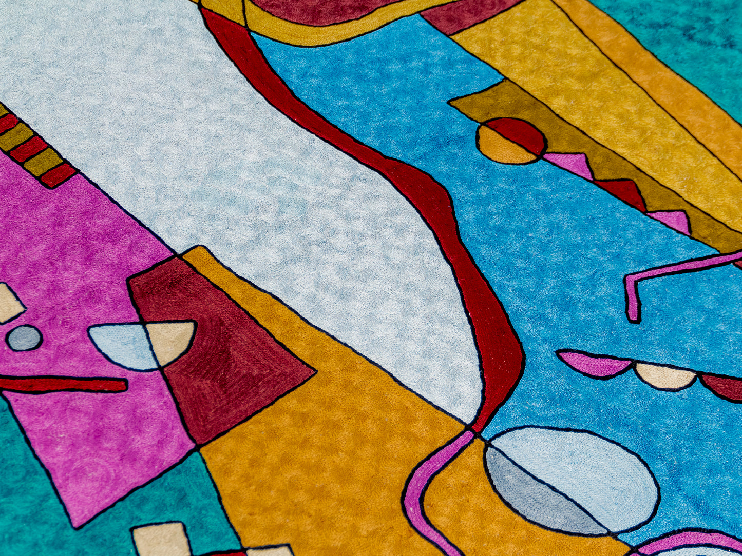 Kashmir Chain Stitch Rug #0802