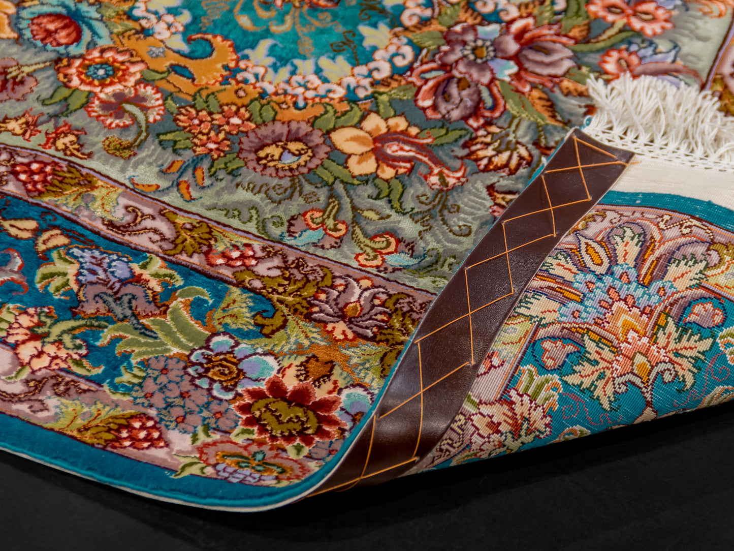 Fine Persian Tabriz with Silk Foundations Area Rug