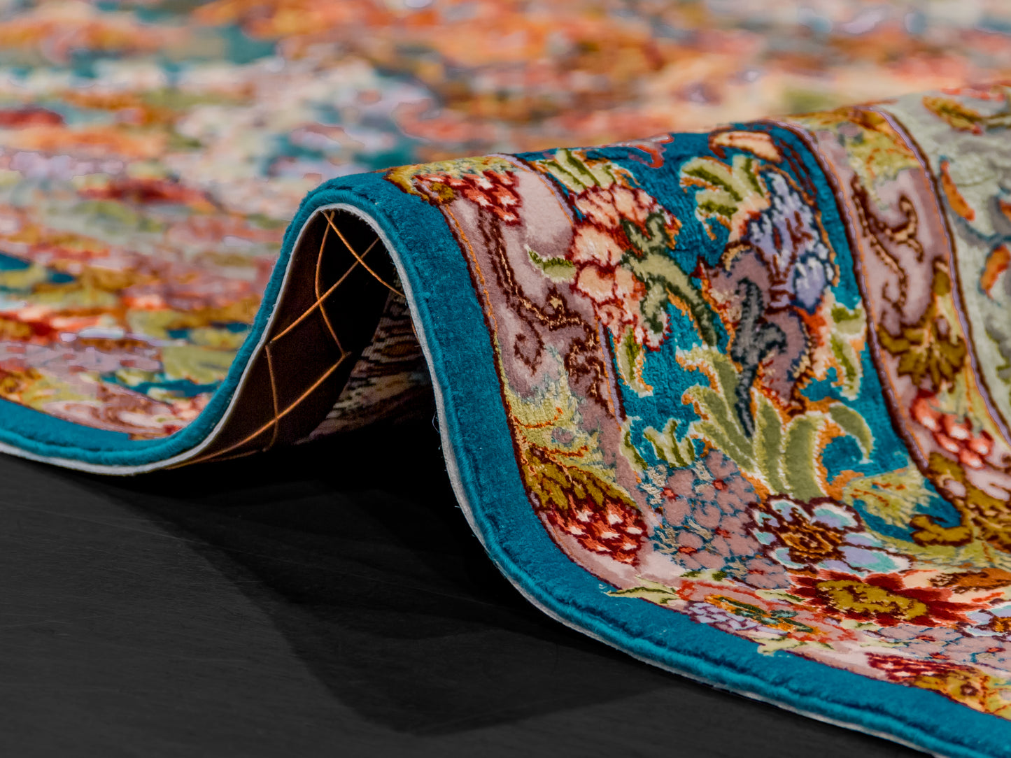 Fine Persian Tabriz with Silk Foundations Area Rug