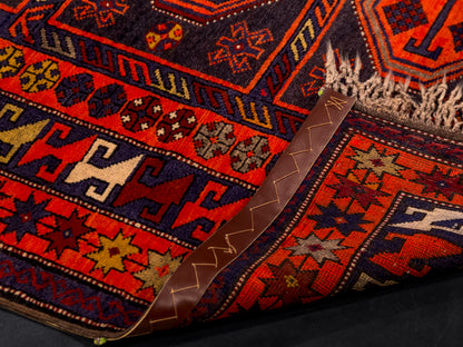 Blue Orange Handmade Armenian Antique Area Wool Rug-id5
