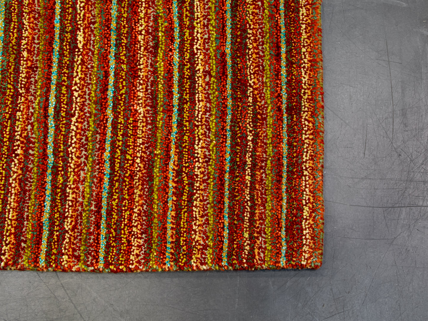 Handmade Modern Multicolor Wool Rug