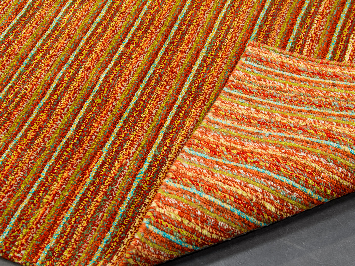 Handmade Modern Multicolor Wool Rug