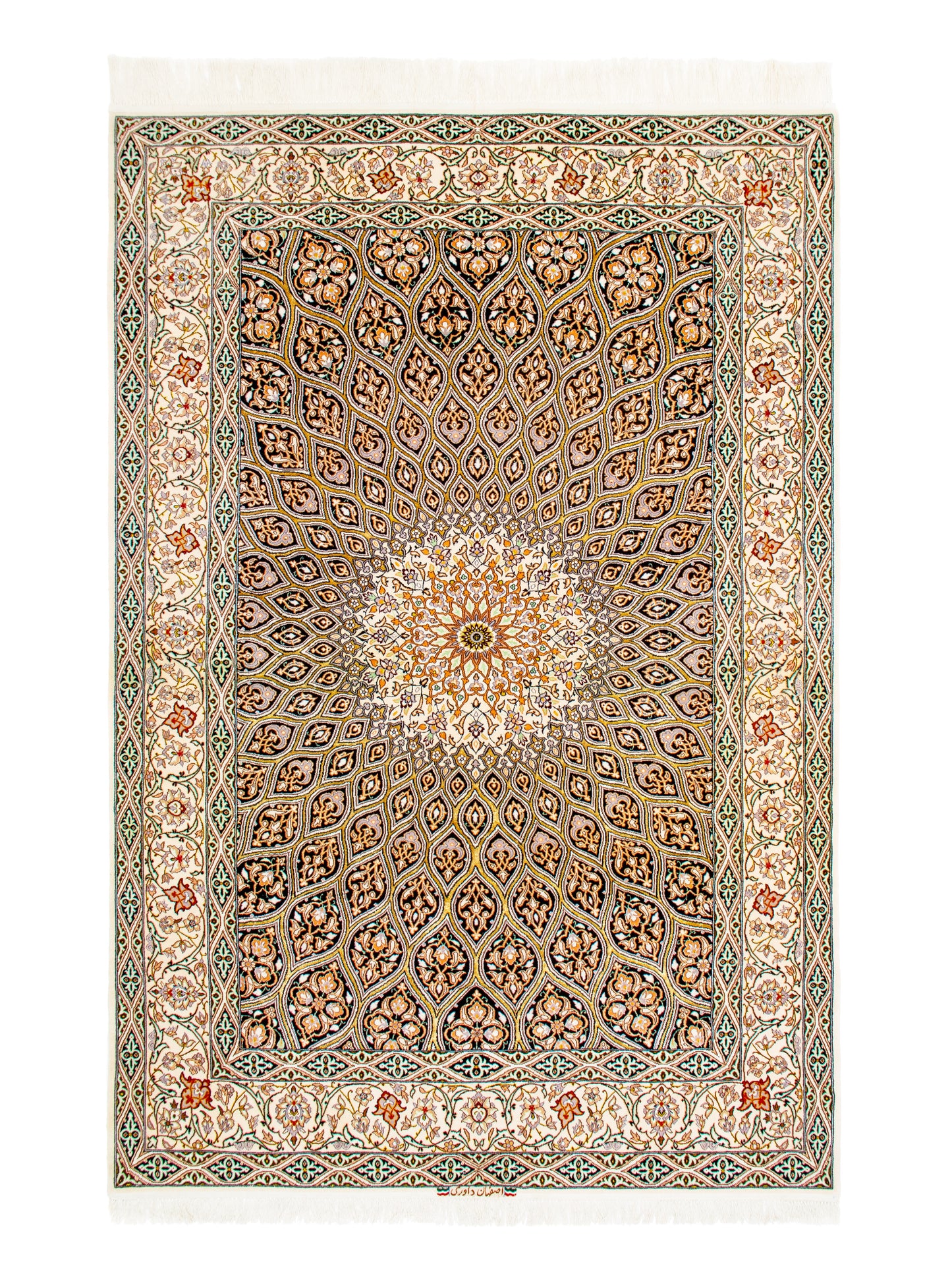 Persian Isfahan Gonbad Wool And Silk Rug product image #29666486059178
