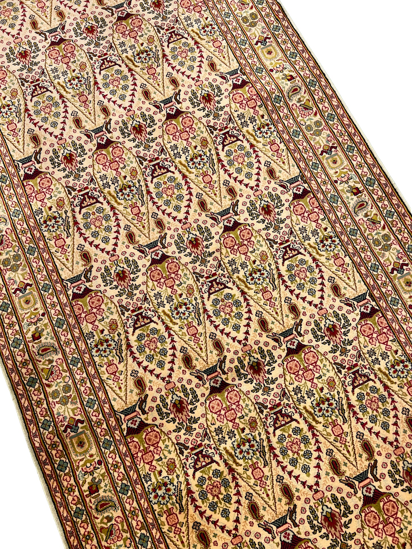 Traditional Handmade Silk Runner Rug