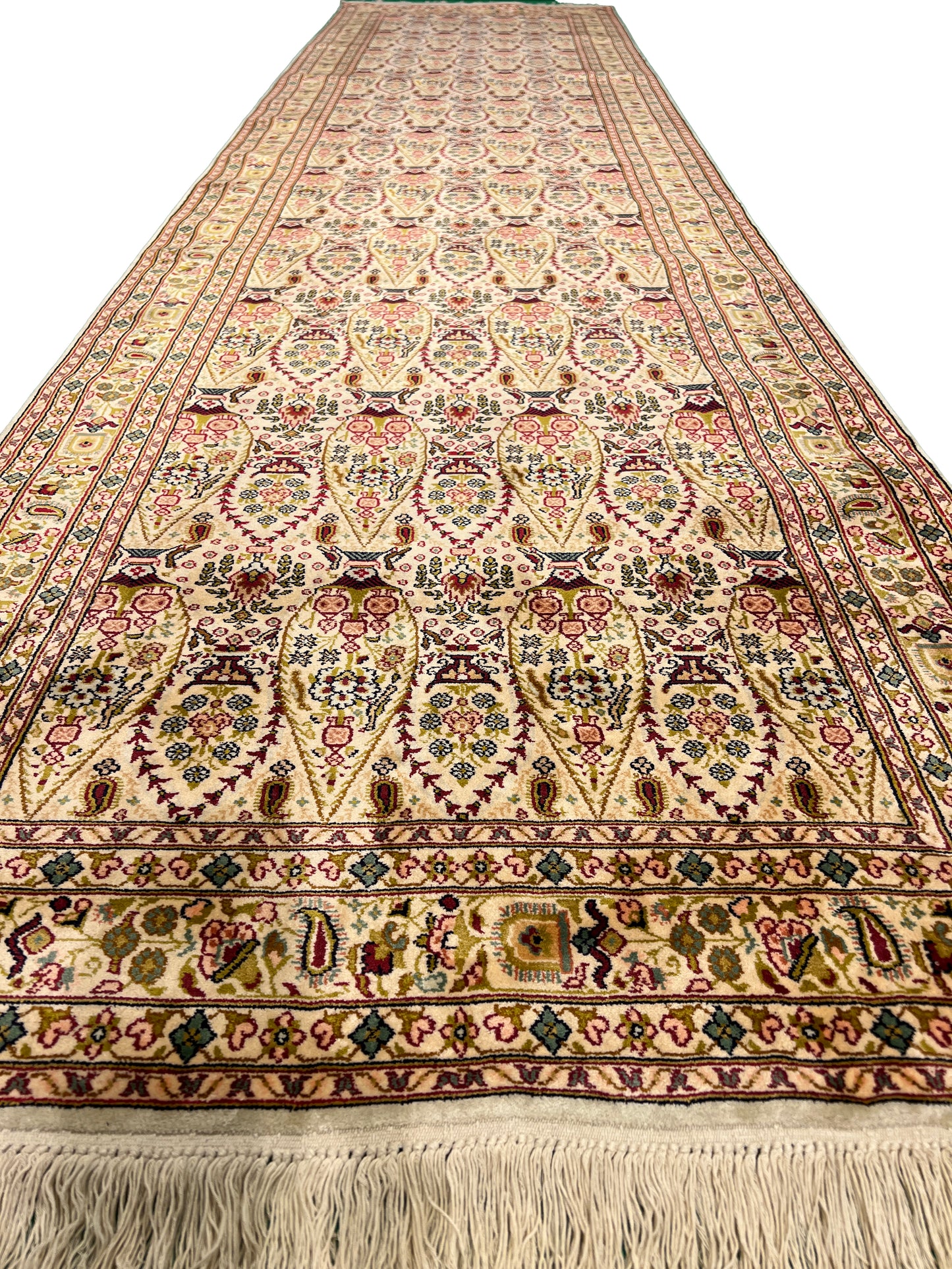 Traditional Handmade Silk Runner Rug