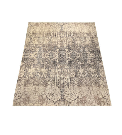 Indian Modern Handwoven Wool Silk Carpet-id16
