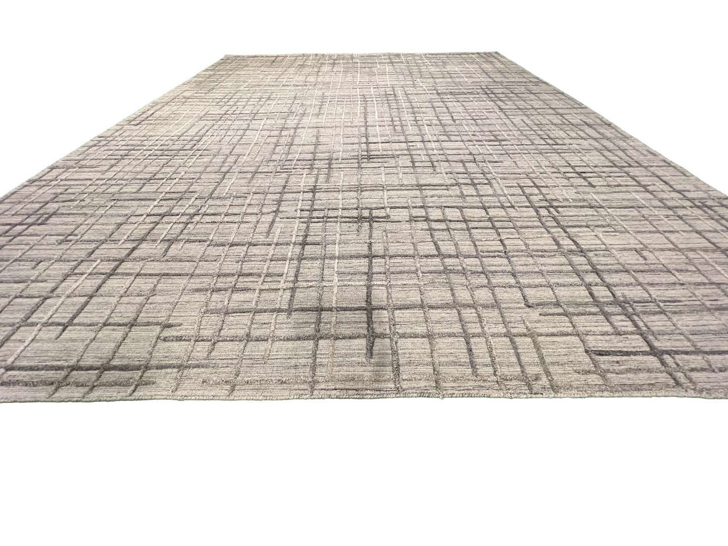 Indian Handmade Modern Abstract Wool Carpet
