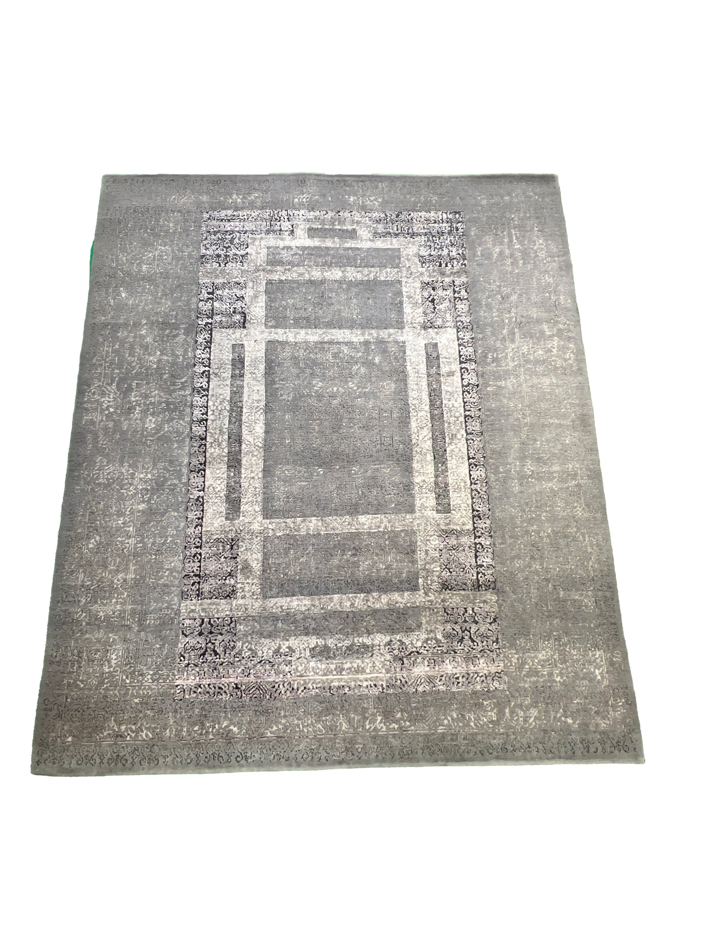 Indian Modern Hand-Knotted Bamboo Silk Rug product image #28904094924970