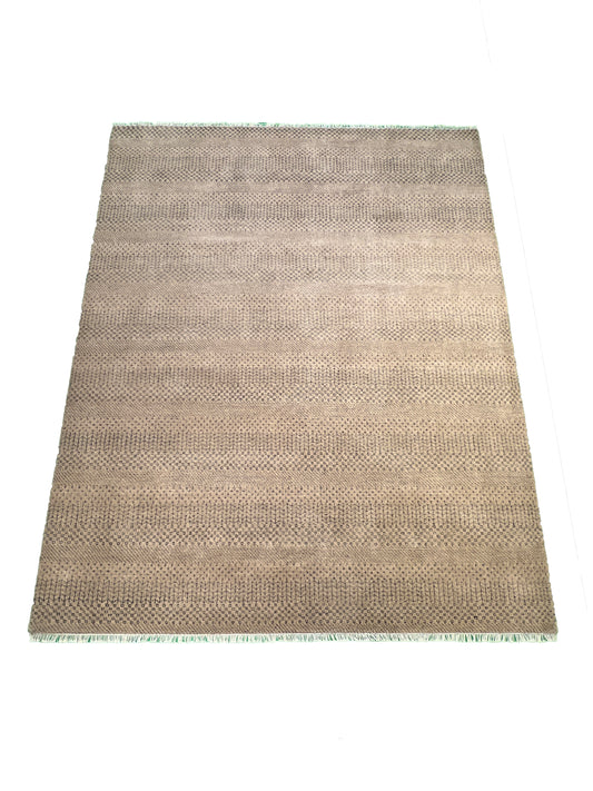 Modern Hand-Knotted Wool Rug
