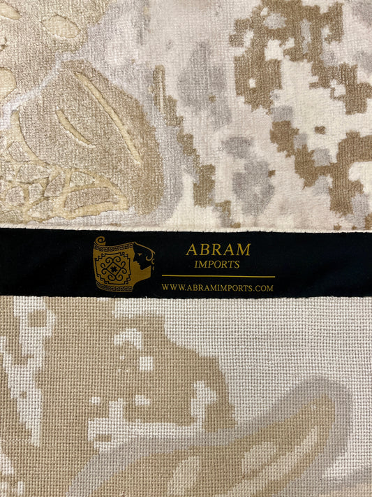 Nepal Modern Handmade Bamboo Silk Butterfly Rug design by Abram Imports