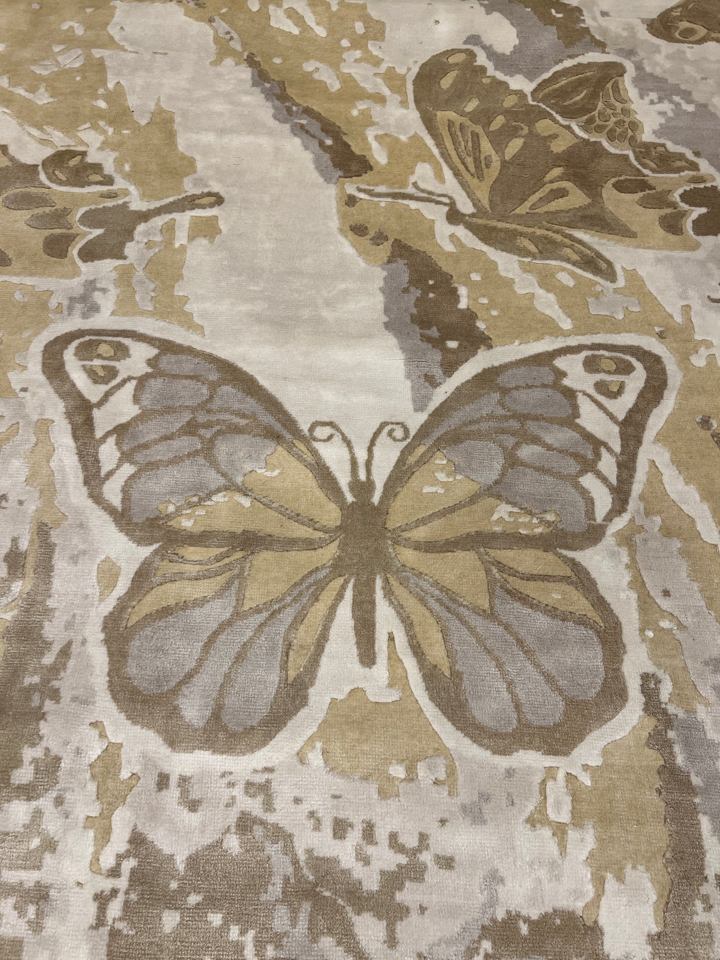 Nepal Modern Handmade  Bamboo Silk  Butterfly Rug design by Abram Imports product image #30178808266922