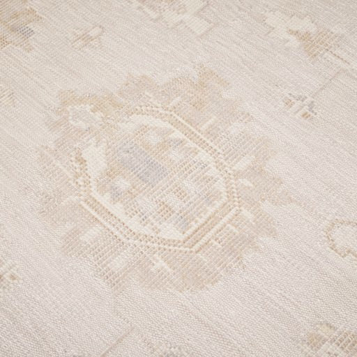 Indian Handmade Rug With a Oushak Design