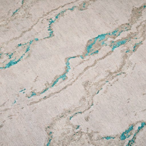 Indian Modern Bamboo Silk With An Onyx Pattern Rug