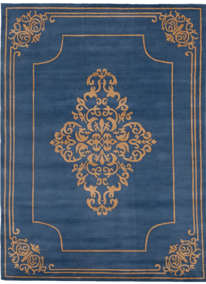 Modern Fine Handmade Nepal Wool And Silk Carpet-id1
