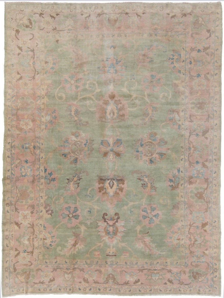 Handmade Fine Egyptian Floral Wool Carpet