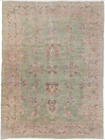 Handmade Fine Egyptian Floral Wool Carpet-id1
