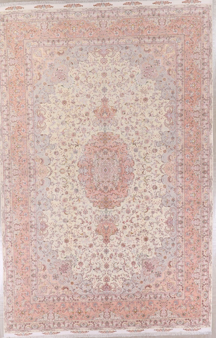 One Of A Kind Fine Persian Oversized Wool Medallion Rug