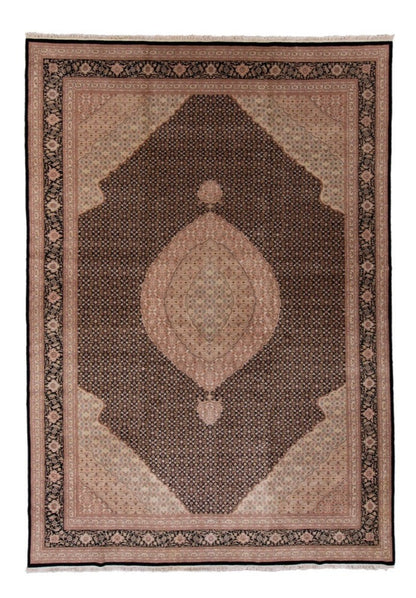Original Fine Handmade Wool And Silk Rug with Herati Design-id2
