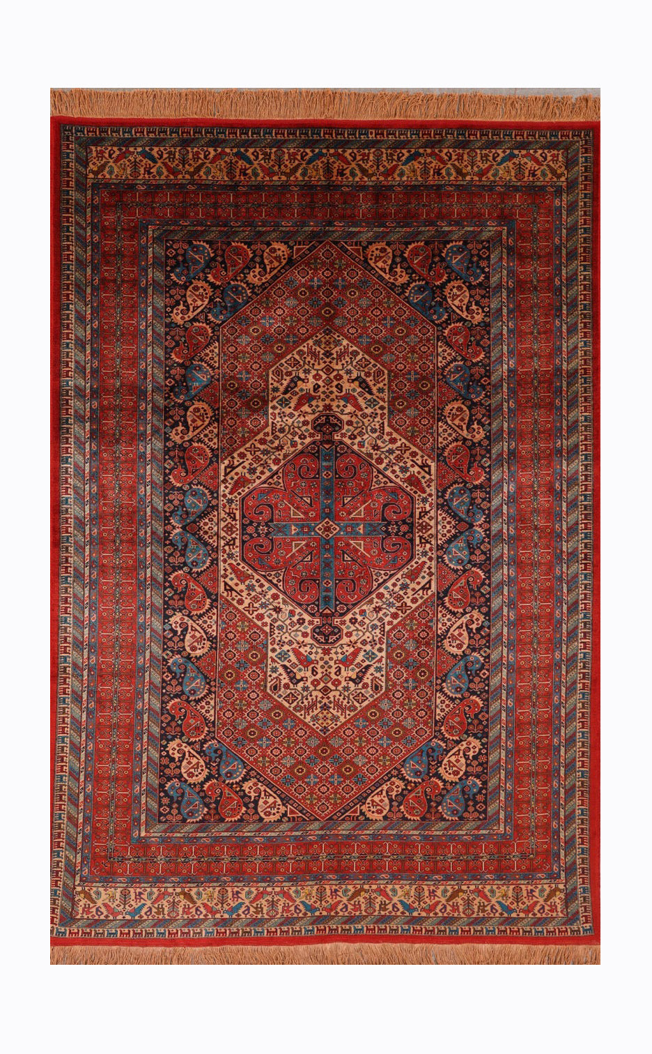 Persian Handmade Pure Silk Turkmen Design product image #29221236637866