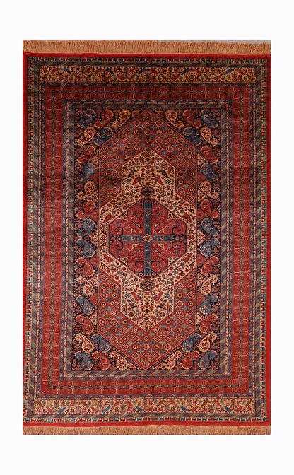 Persian Handmade Pure Silk Turkmen Design-id3
