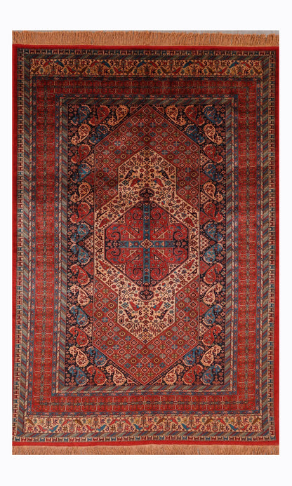 Persian Handmade Pure Silk Turkmen Design-id4
