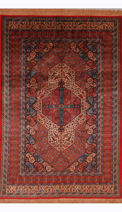 Persian Handmade Pure Silk Turkmen Design-id6
