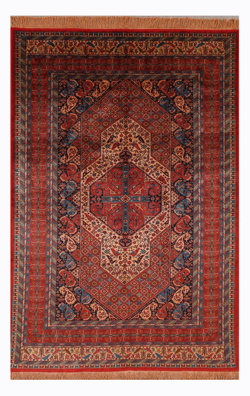 Persian Handmade Pure Silk Turkmen Design product image #29221227626666