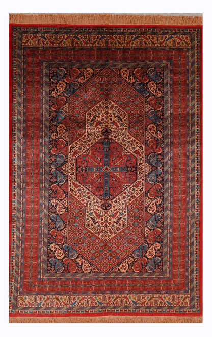 Persian Handmade Pure Silk Turkmen Design-id5
